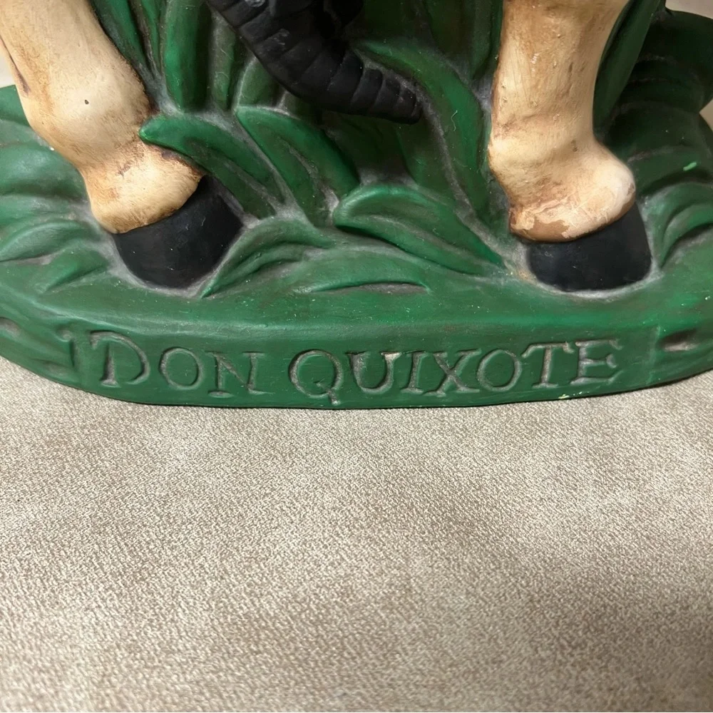 Don Quixote On the Quest Figurine - Ceramic Historical Literary Art statue